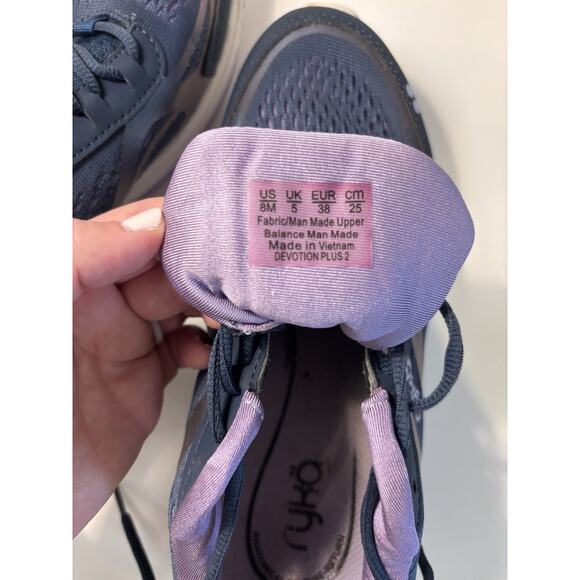 Ryka Women’s Mesh Lace Up Walking Sneaker Devotion Plus 2 Metallic Size 8 - Picture 8 of 8